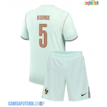 Camisa de time de futebol França Jules Kounde #5 Replicas 2º Equipamento Infantil Mundo 2026 Manga Curta (+ Calças curtas)